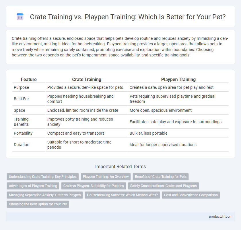 Crate Training vs. Playpen Training: Which Is Better for Your Pet?