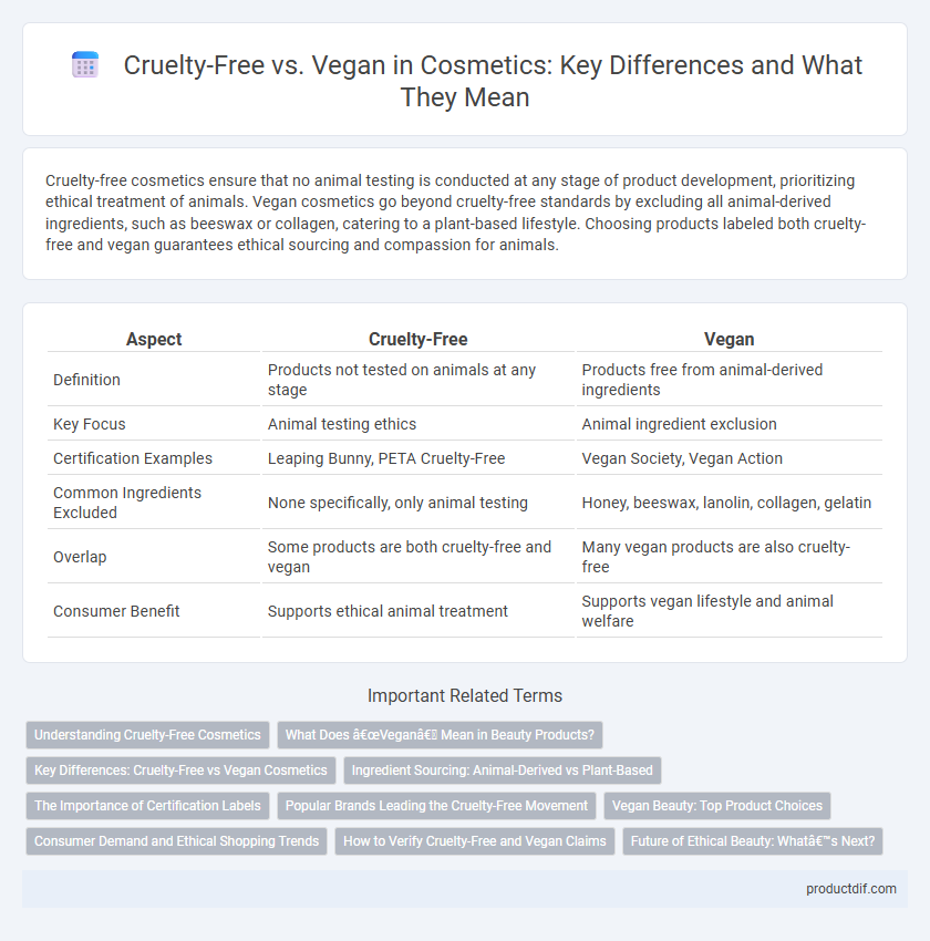 Cruelty-Free vs. Vegan in Cosmetics: Key Differences and What They Mean