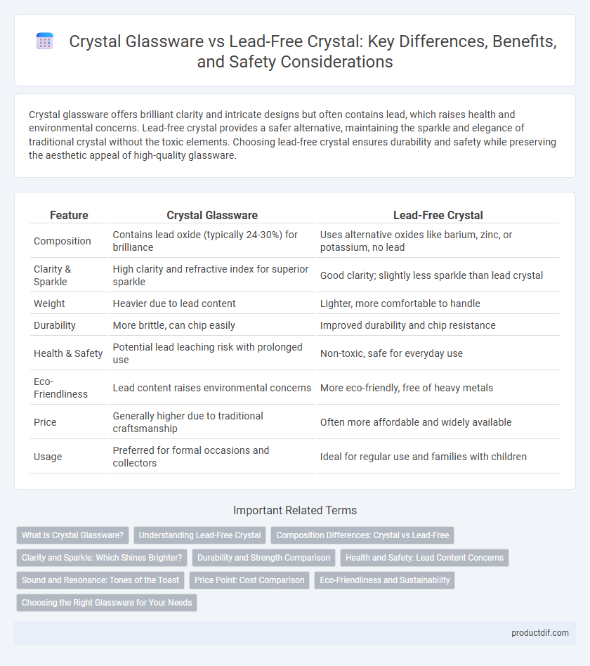 Crystal Glassware vs Lead-Free Crystal: Key Differences, Benefits, and Safety Considerations