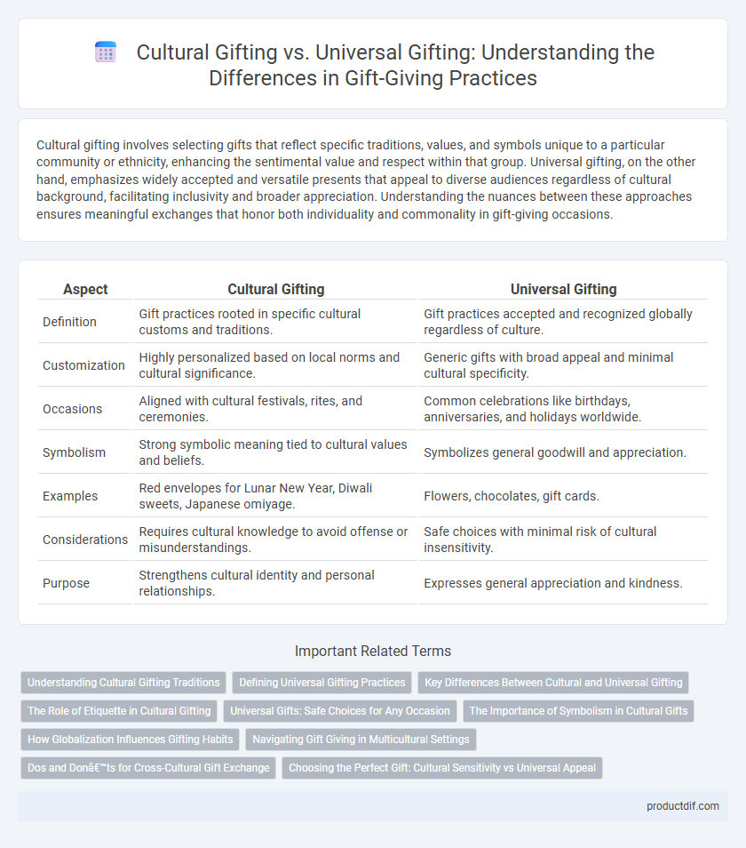 Cultural Gifting vs. Universal Gifting: Understanding the Differences in Gift-Giving Practices