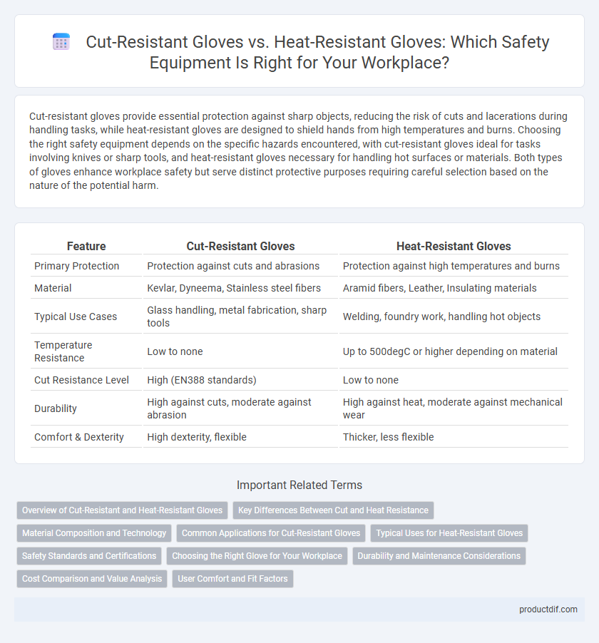 Cut-Resistant Gloves vs. Heat-Resistant Gloves: Which Safety Equipment Is Right for Your Workplace?