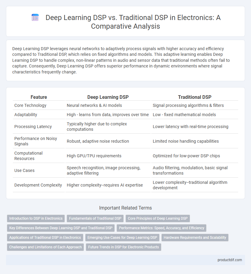 Deep Learning DSP vs. Traditional DSP in Electronics: A Comparative Analysis