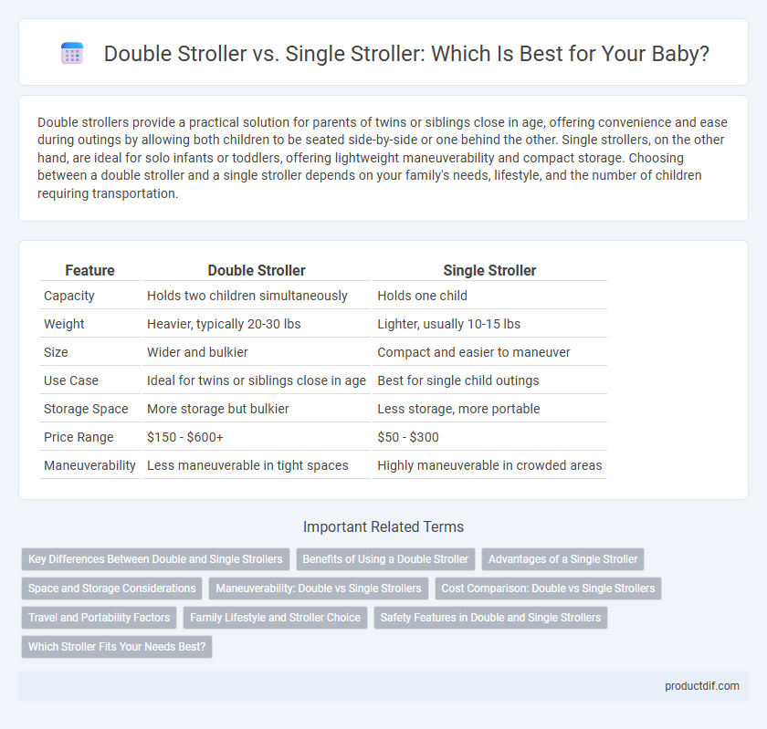 Double Stroller vs. Single Stroller: Which Is Best for Your Baby?