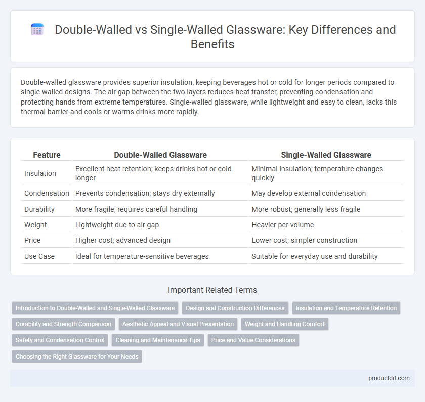 Double-Walled vs Single-Walled Glassware: Key Differences and Benefits