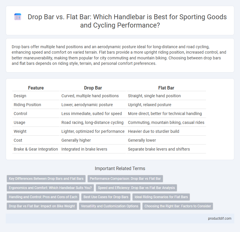 Drop Bar vs. Flat Bar: Which Handlebar is Best for Sporting Goods and Cycling Performance?