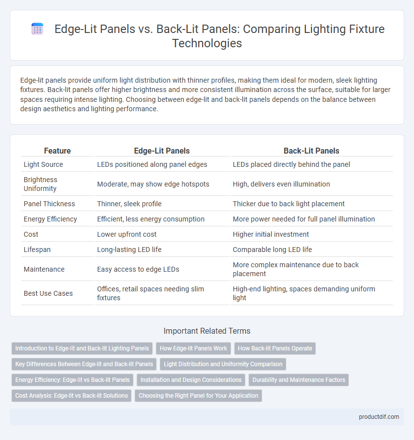 Edge-Lit Panels vs. Back-Lit Panels: Comparing Lighting Fixture Technologies