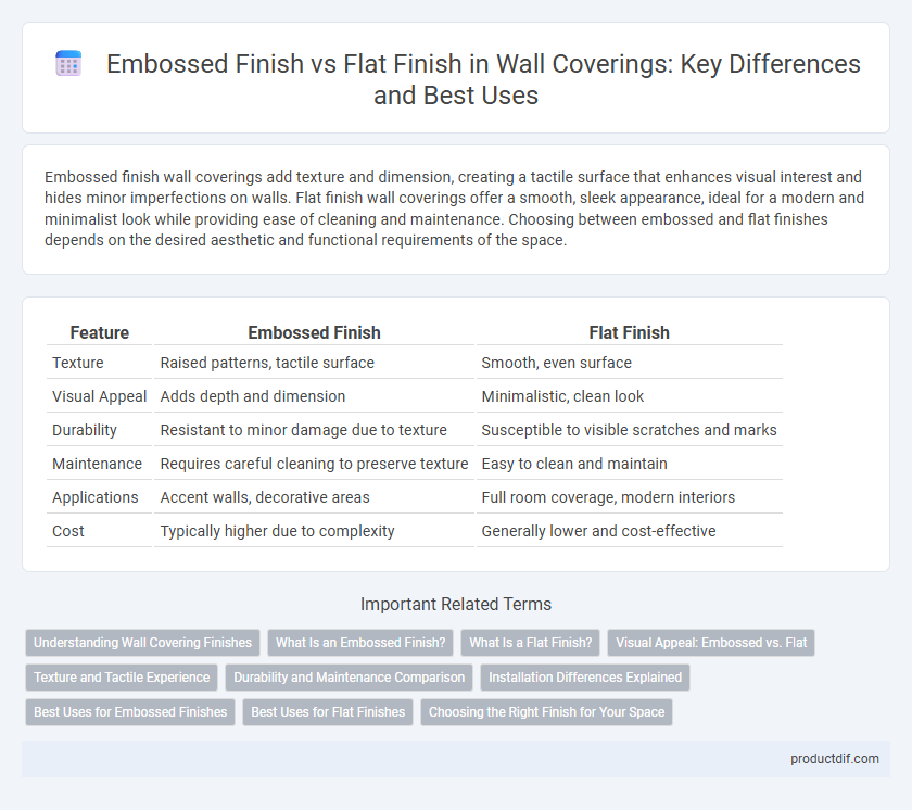 Embossed Finish vs Flat Finish in Wall Coverings: Key Differences and Best Uses
