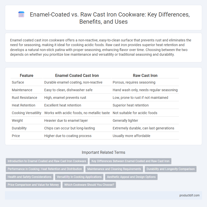 Enamel-Coated vs. Raw Cast Iron Cookware: Key Differences, Benefits, and Uses