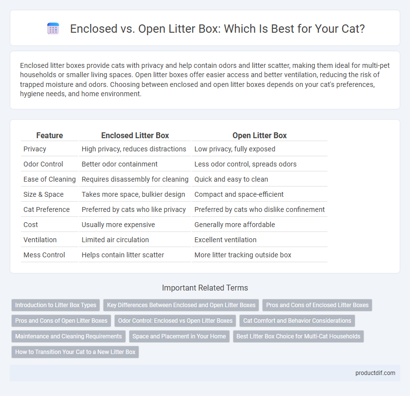 Enclosed vs. Open Litter Box: Which Is Best for Your Cat?