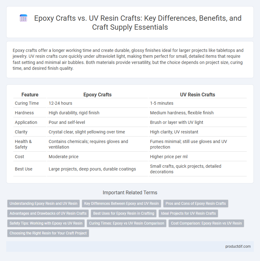 Epoxy Crafts vs. UV Resin Crafts: Key Differences, Benefits, and Craft Supply Essentials