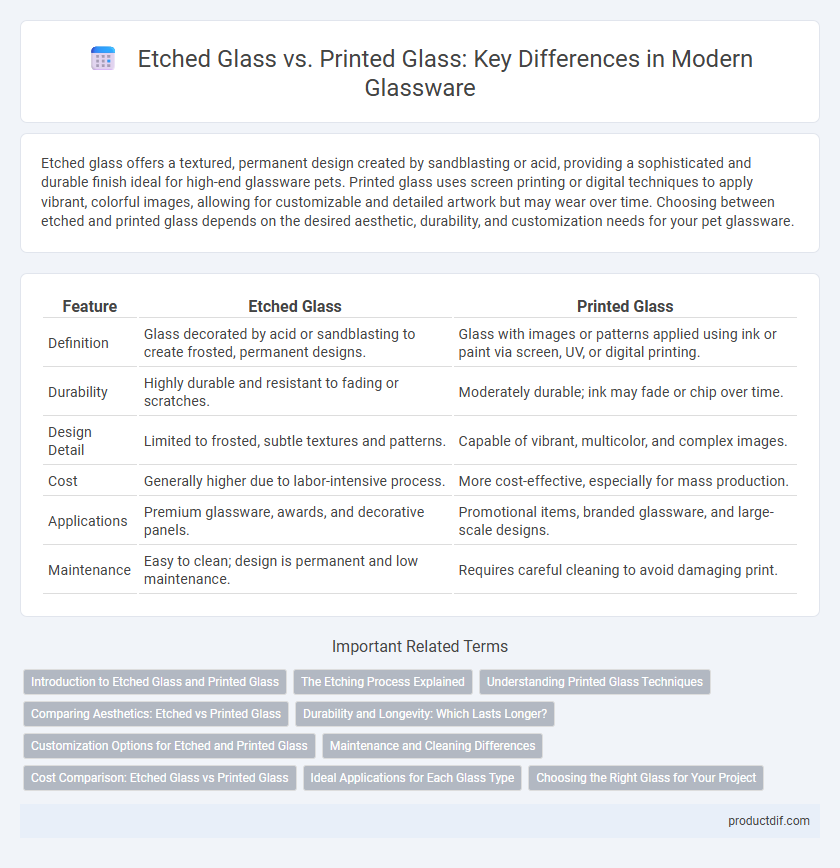 Etched Glass vs. Printed Glass: Key Differences in Modern Glassware