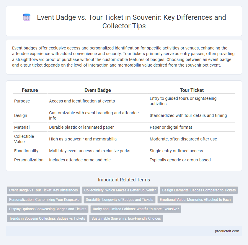 Event Badge vs. Tour Ticket in Souvenir: Key Differences and Collector Tips