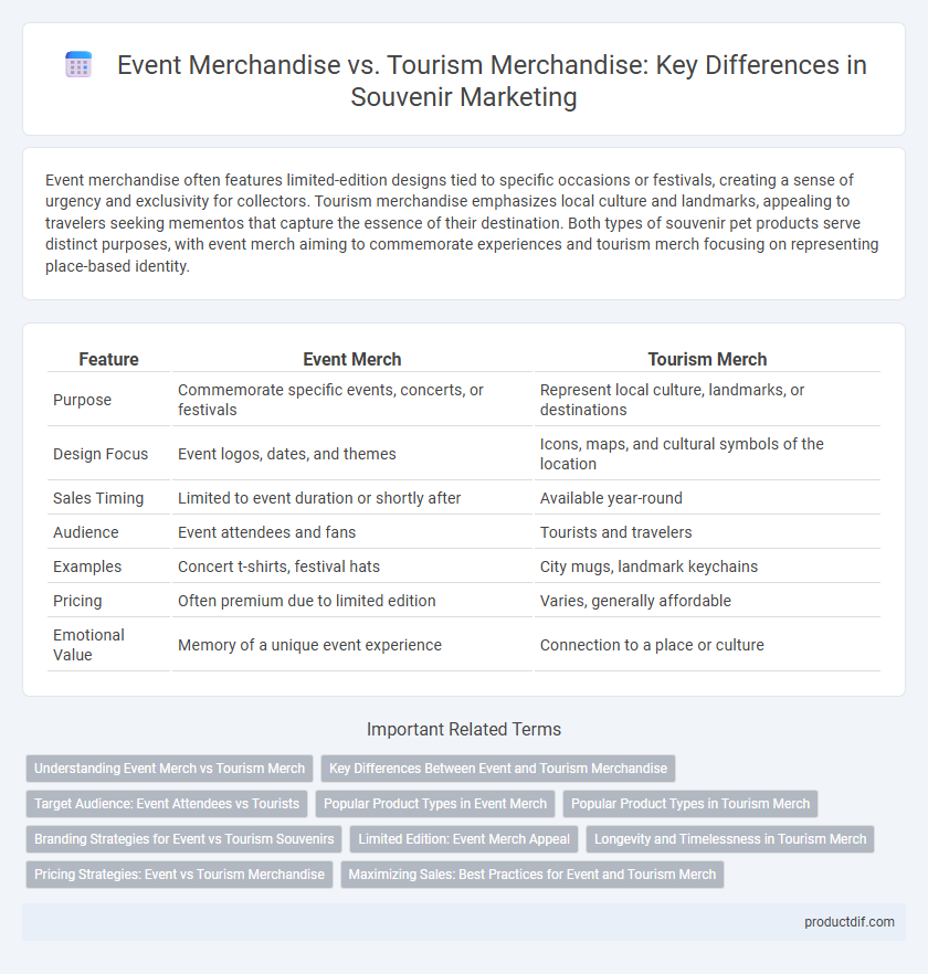 Event Merchandise vs. Tourism Merchandise: Key Differences in Souvenir Marketing