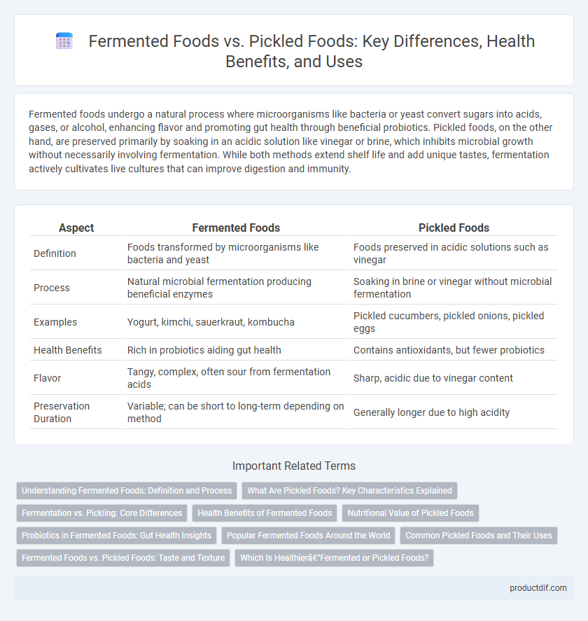 Fermented Foods vs. Pickled Foods: Key Differences, Health Benefits, and Uses