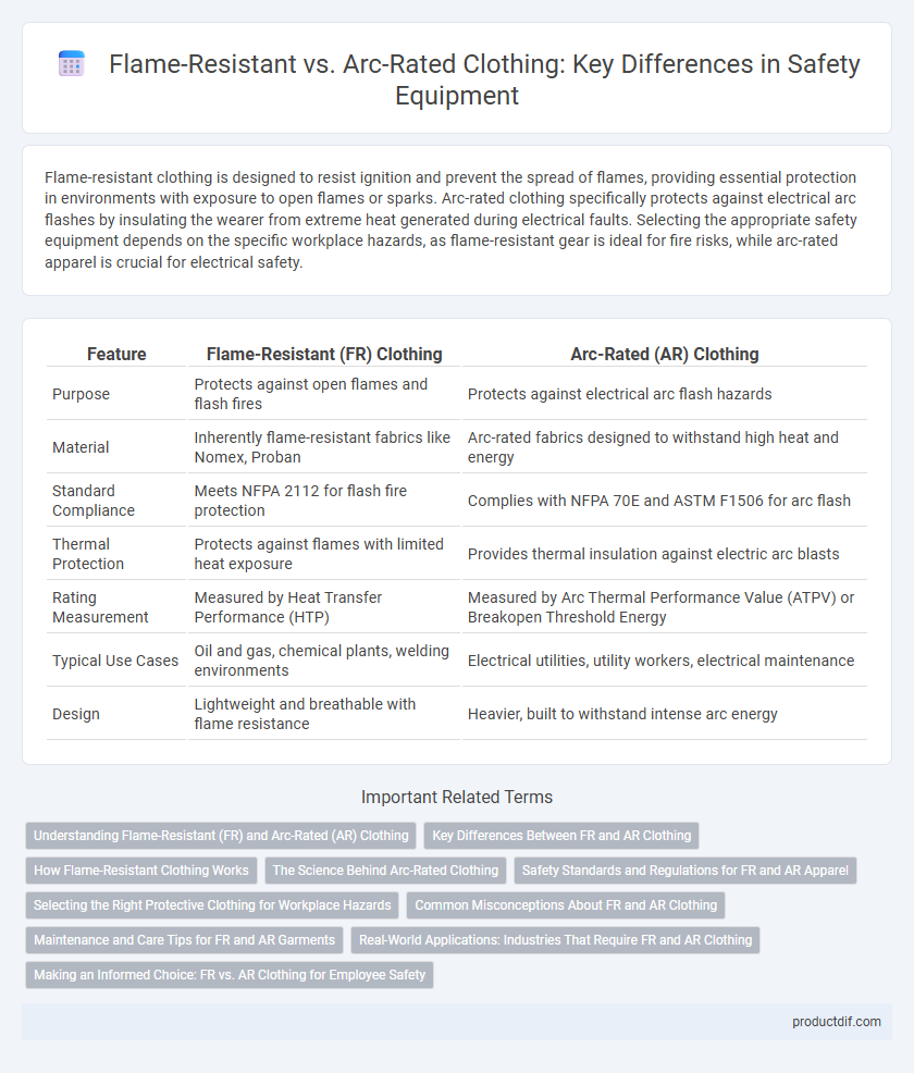 Flame-Resistant vs. Arc-Rated Clothing: Key Differences in Safety Equipment