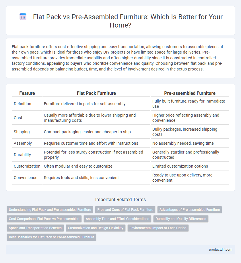Flat Pack vs Pre-Assembled Furniture: Which Is Better for Your Home?