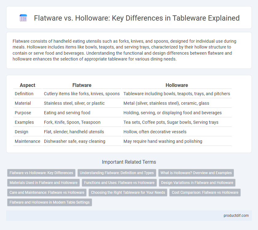 Flatware vs. Holloware: Key Differences in Tableware Explained
