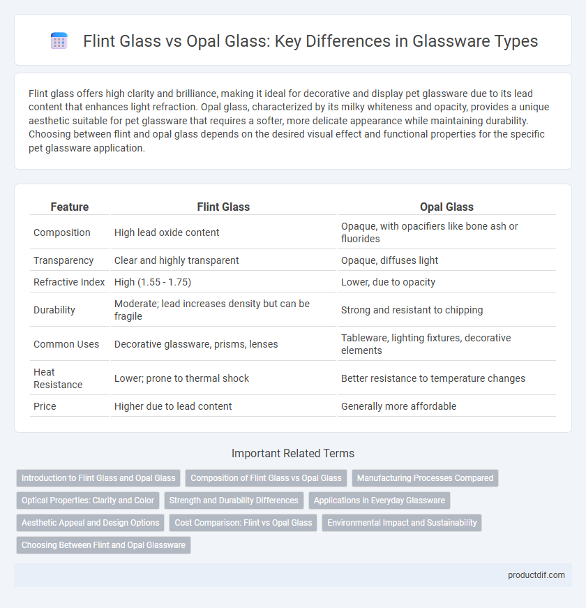 Flint Glass vs Opal Glass: Key Differences in Glassware Types
