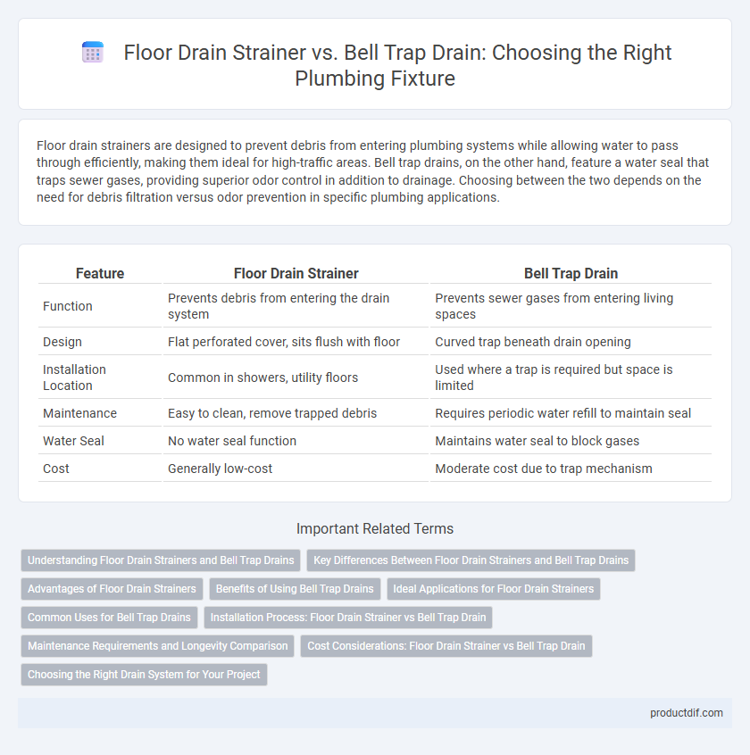 Floor Drain Strainer vs. Bell Trap Drain: Choosing the Right Plumbing Fixture