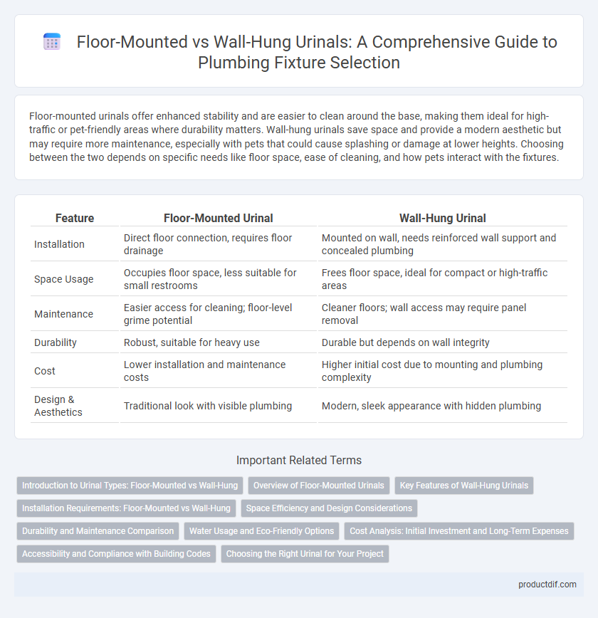 Floor-Mounted vs Wall-Hung Urinals: A Comprehensive Guide to Plumbing Fixture Selection