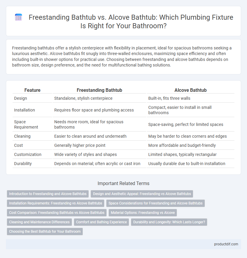 Freestanding Bathtub vs. Alcove Bathtub: Which Plumbing Fixture Is Right for Your Bathroom?