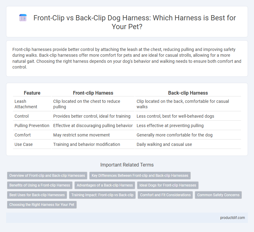 Front-Clip vs Back-Clip Dog Harness: Which Harness is Best for Your Pet?