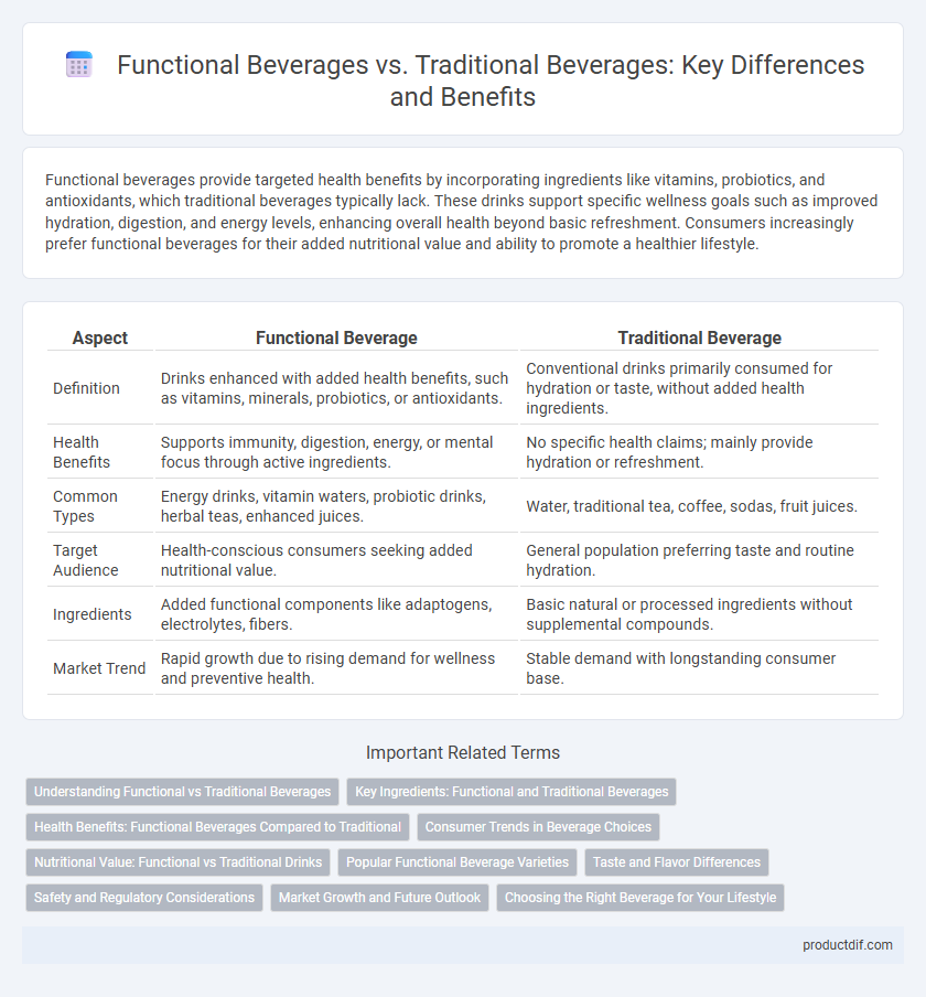 Functional Beverages vs. Traditional Beverages: Key Differences and Benefits