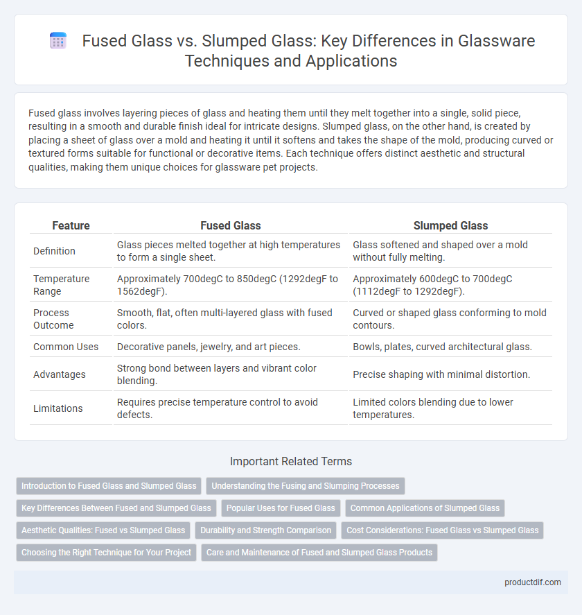 Fused Glass vs. Slumped Glass: Key Differences in Glassware Techniques and Applications