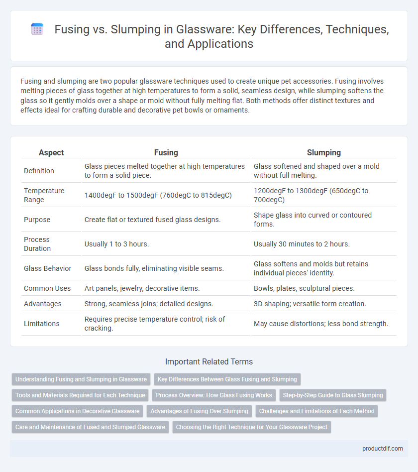 Fusing vs. Slumping in Glassware: Key Differences, Techniques, and Applications