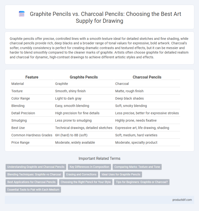 Graphite Pencils vs. Charcoal Pencils: Choosing the Best Art Supply for Drawing