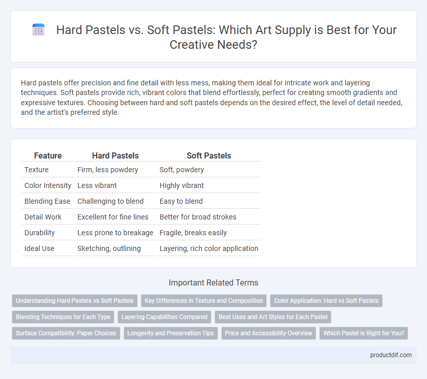 Hard Pastels vs. Soft Pastels: Which Art Supply is Best for Your Creative Needs?