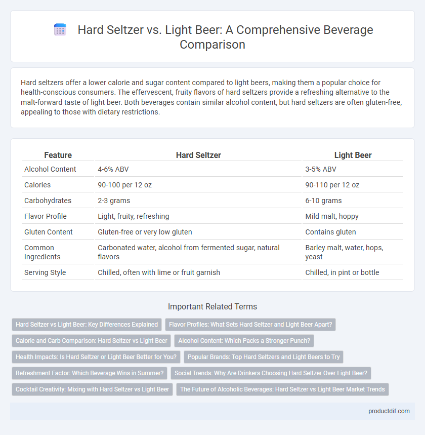 Hard Seltzer vs. Light Beer: A Comprehensive Beverage Comparison