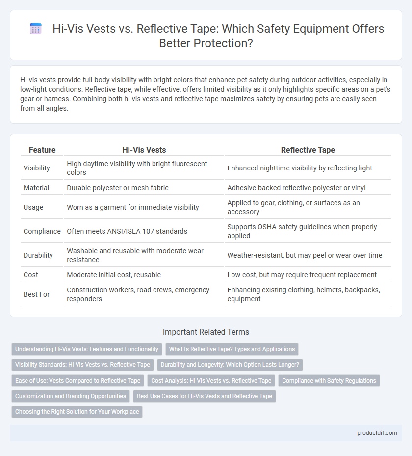 Hi-Vis Vests vs. Reflective Tape: Which Safety Equipment Offers Better Protection?
