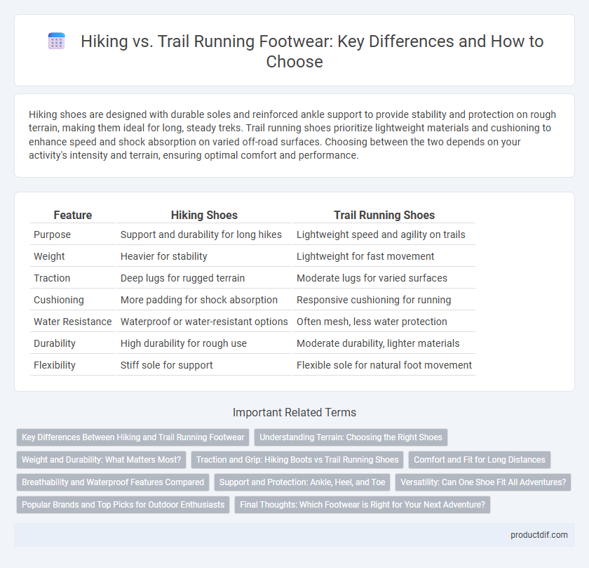 Hiking vs. Trail Running Footwear: Key Differences and How to Choose