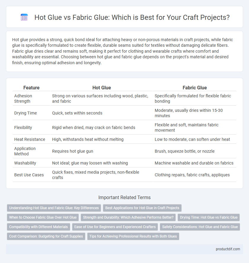 Hot Glue vs Fabric Glue: Which is Best for Your Craft Projects?