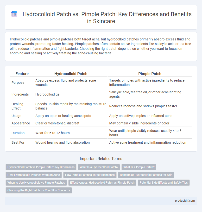 Hydrocolloid Patch vs. Pimple Patch: Key Differences and Benefits in Skincare