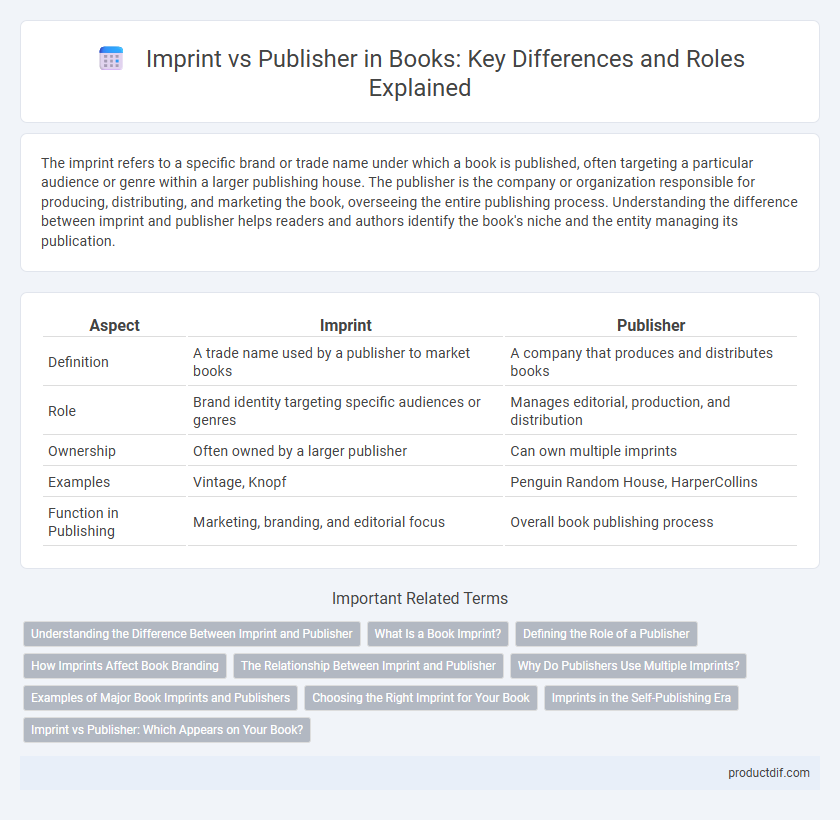 Imprint vs Publisher in Books: Key Differences and Roles Explained