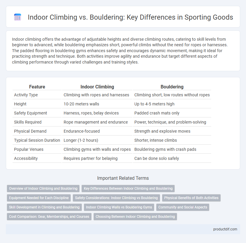 Indoor Climbing vs. Bouldering: Key Differences in Sporting Goods