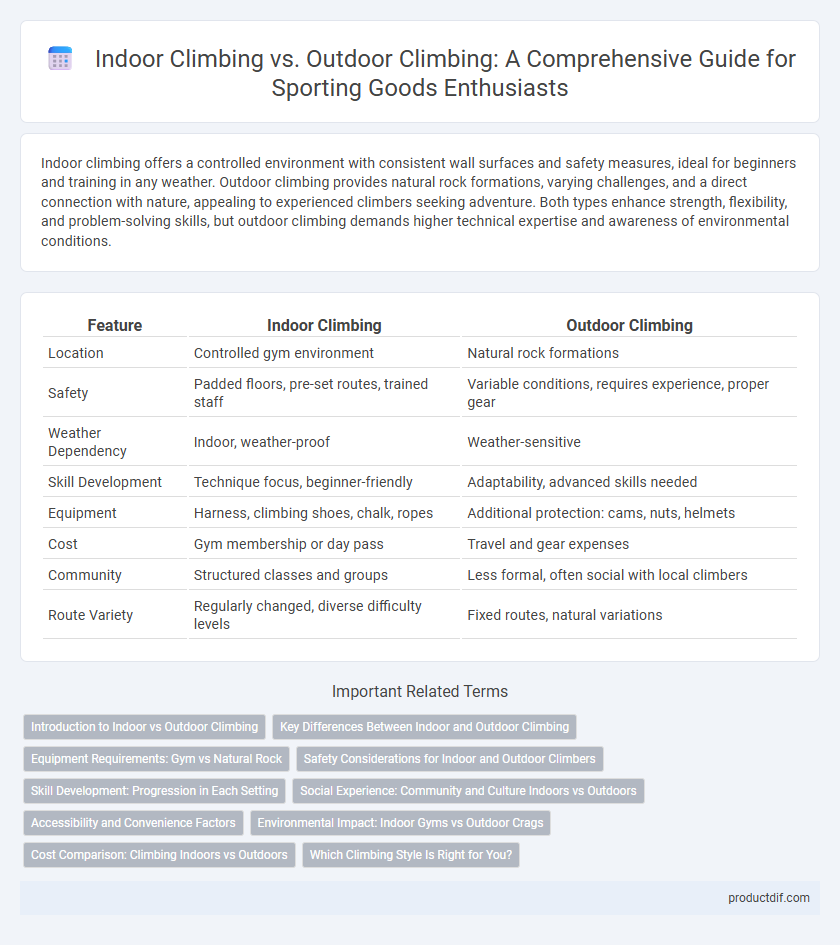 Indoor Climbing vs. Outdoor Climbing: A Comprehensive Guide for Sporting Goods Enthusiasts