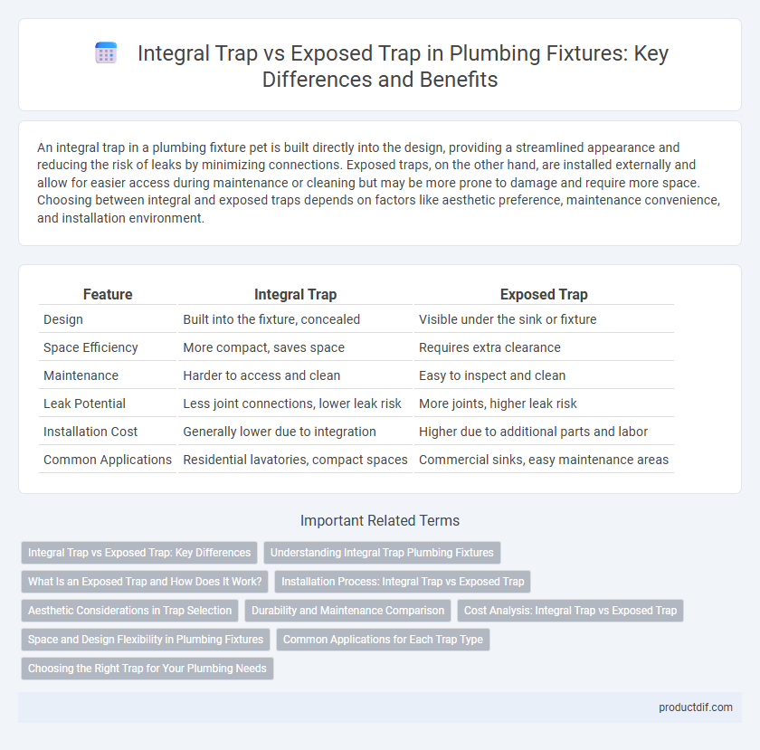 Integral Trap vs Exposed Trap in Plumbing Fixtures: Key Differences and Benefits