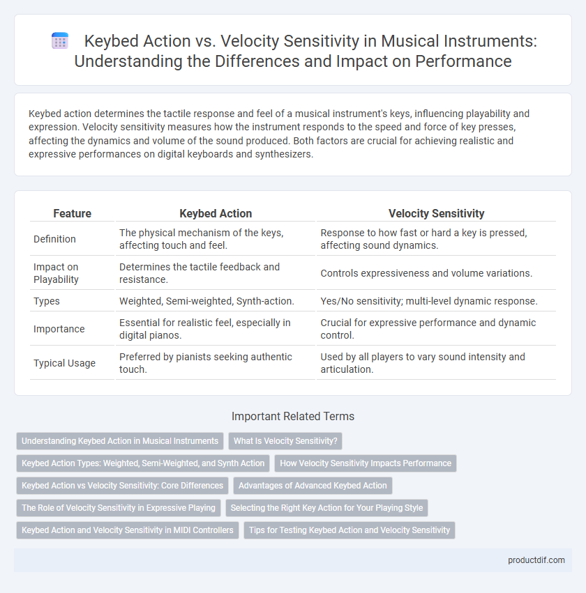 Keybed Action vs. Velocity Sensitivity in Musical Instruments: Understanding the Differences and Impact on Performance