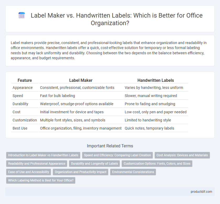 Label Maker vs. Handwritten Labels: Which is Better for Office Organization?
