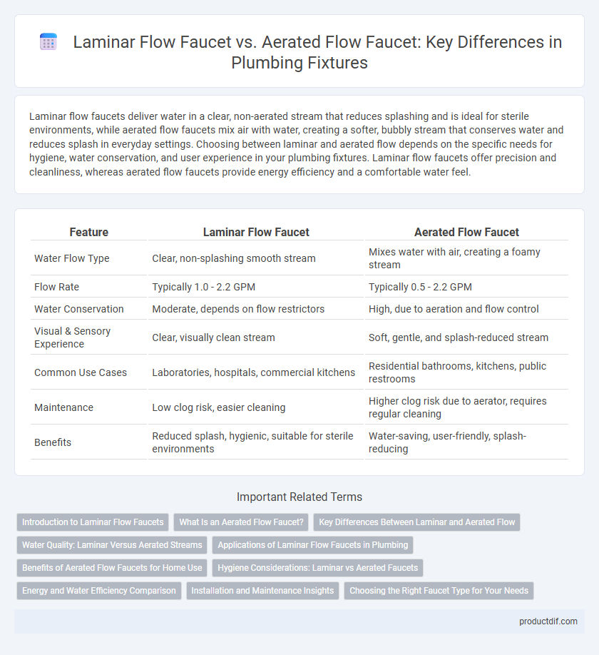 Laminar Flow Faucet vs. Aerated Flow Faucet: Key Differences in Plumbing Fixtures