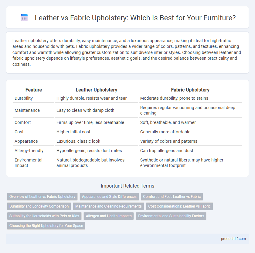 Leather vs Fabric Upholstery: Which Is Best for Your Furniture?
