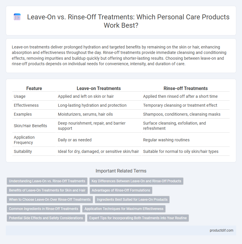 Leave-On vs. Rinse-Off Treatments: Which Personal Care Products Work Best?
