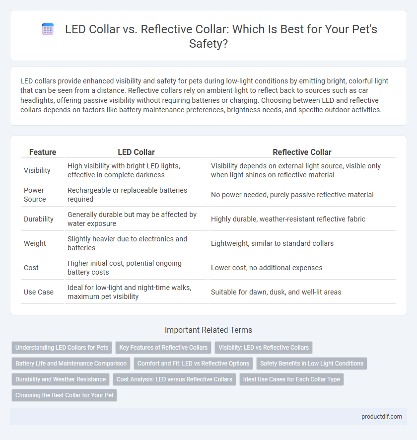 LED Collar vs. Reflective Collar: Which Is Best for Your Pet's Safety?