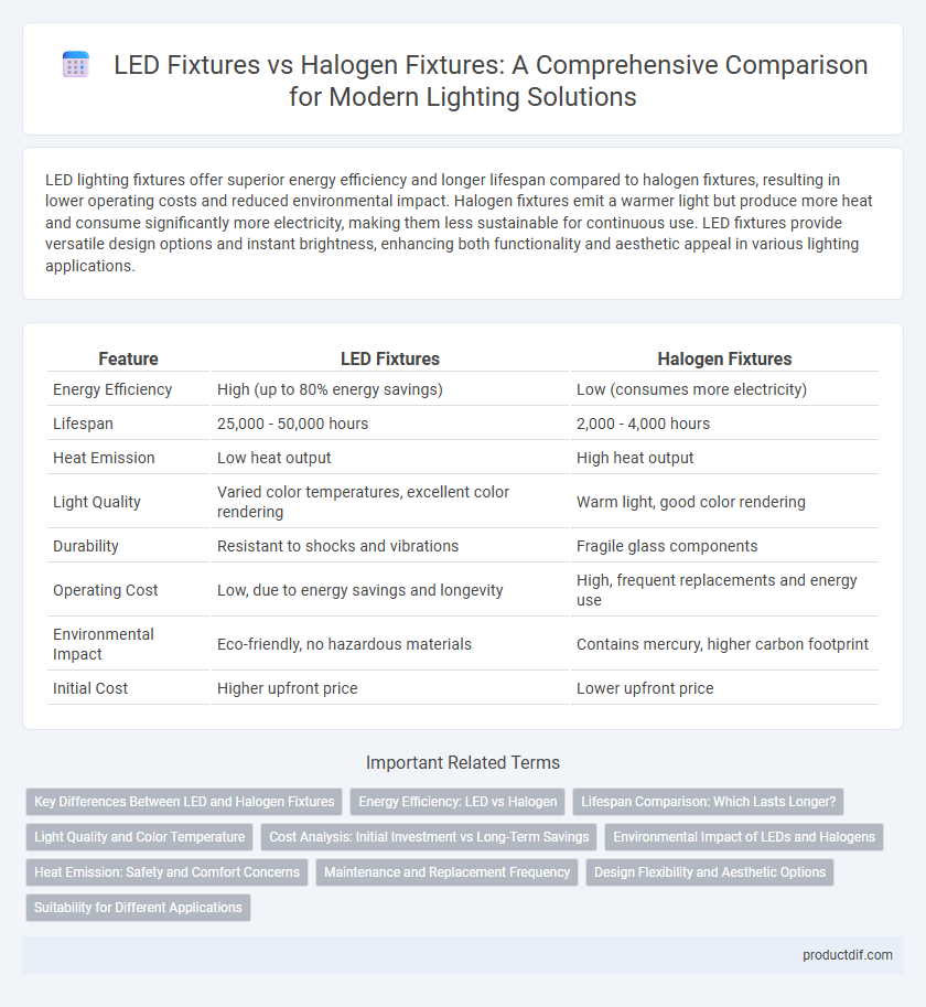 LED Fixtures vs Halogen Fixtures: A Comprehensive Comparison for Modern Lighting Solutions