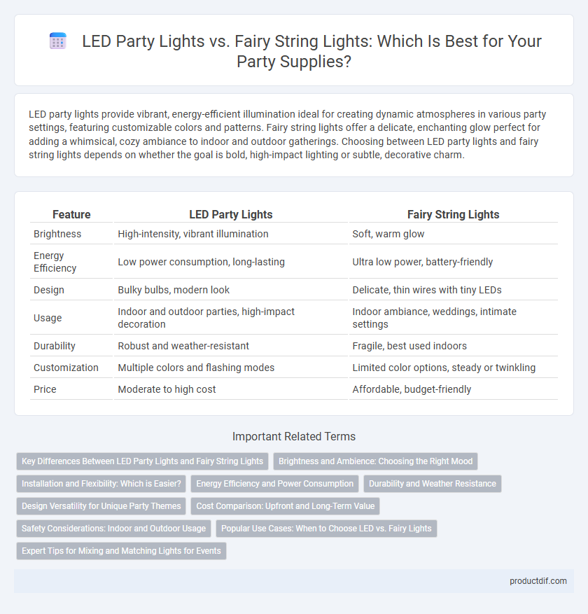 LED Party Lights vs. Fairy String Lights: Which Is Best for Your Party Supplies?