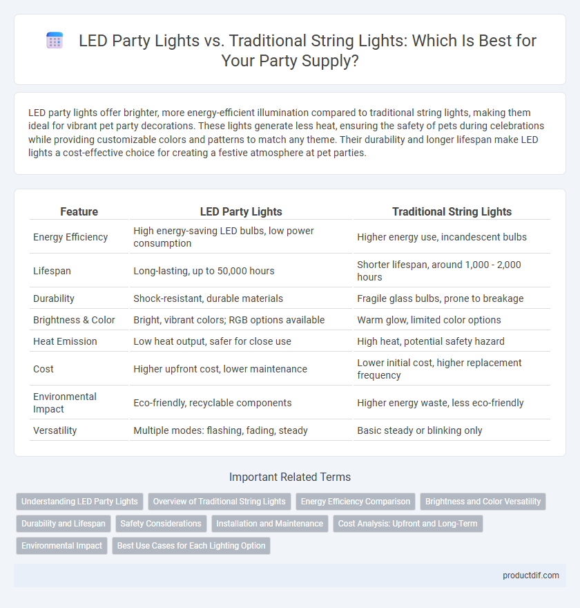 LED Party Lights vs. Traditional String Lights: Which Is Best for Your Party Supply?