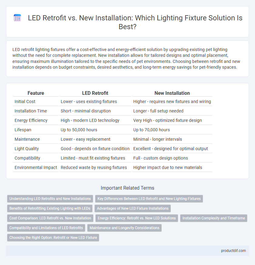 LED Retrofit vs. New Installation: Which Lighting Fixture Solution Is Best?